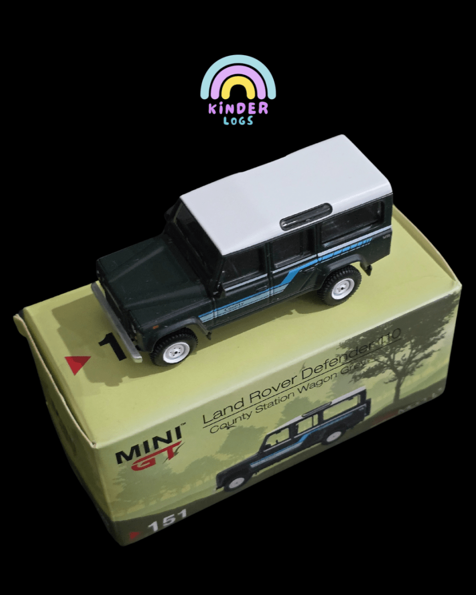Mini GT Land Rover Defender 110 County Station Wagon (Open Box) - Kinder Logs