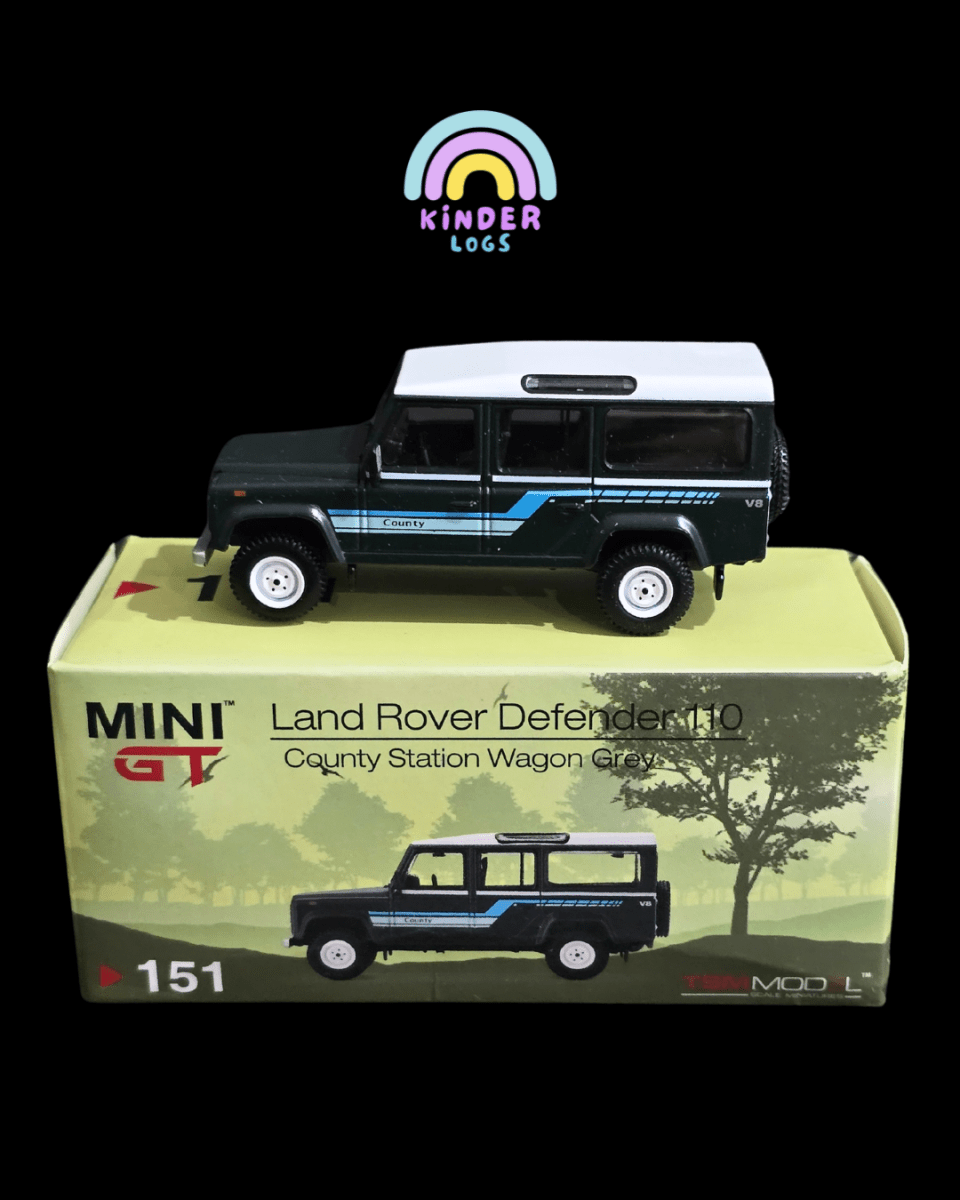 Mini GT Land Rover Defender 110 County Station Wagon (Open Box) - Kinder Logs