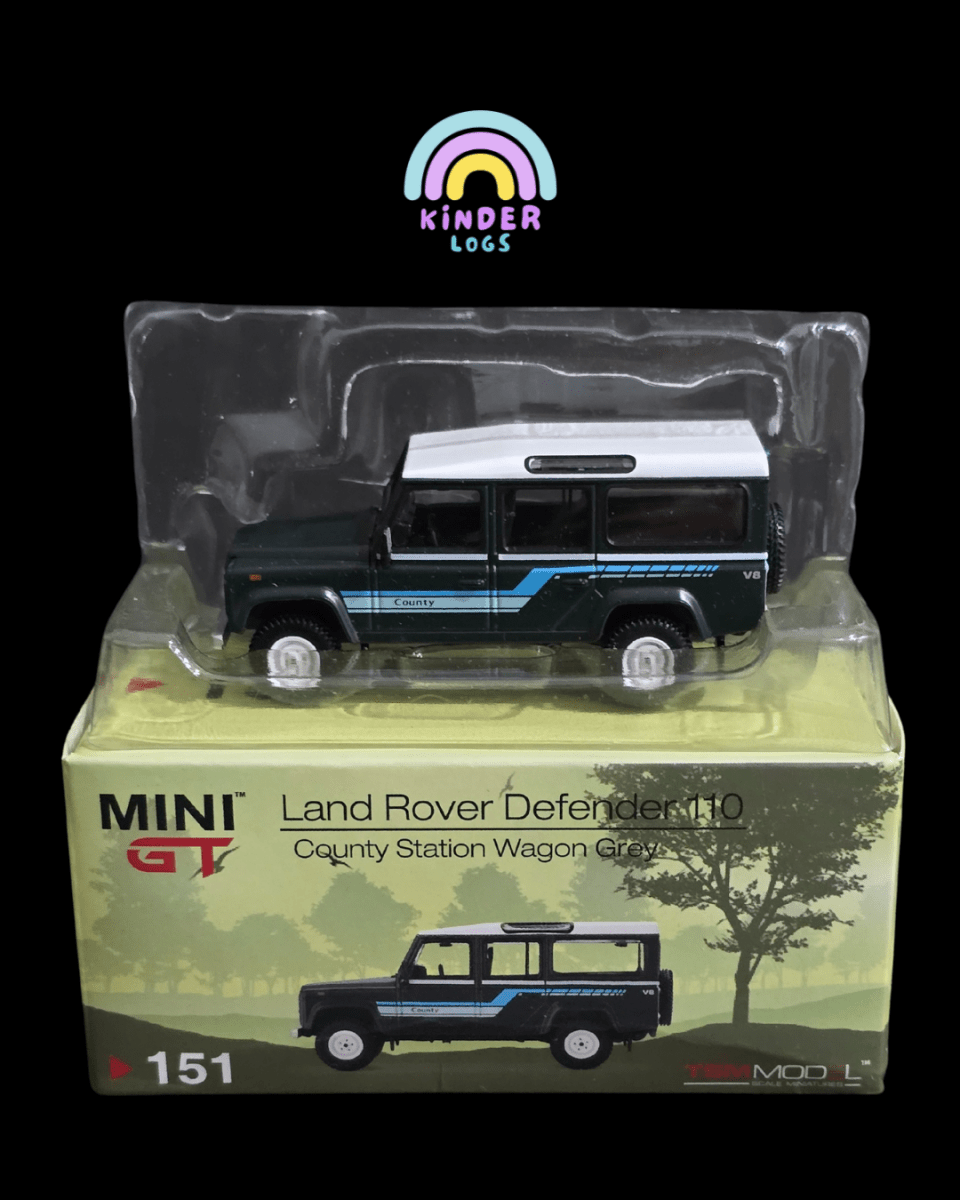 Mini GT Land Rover Defender 110 County Station Wagon (Open Box) - Kinder Logs