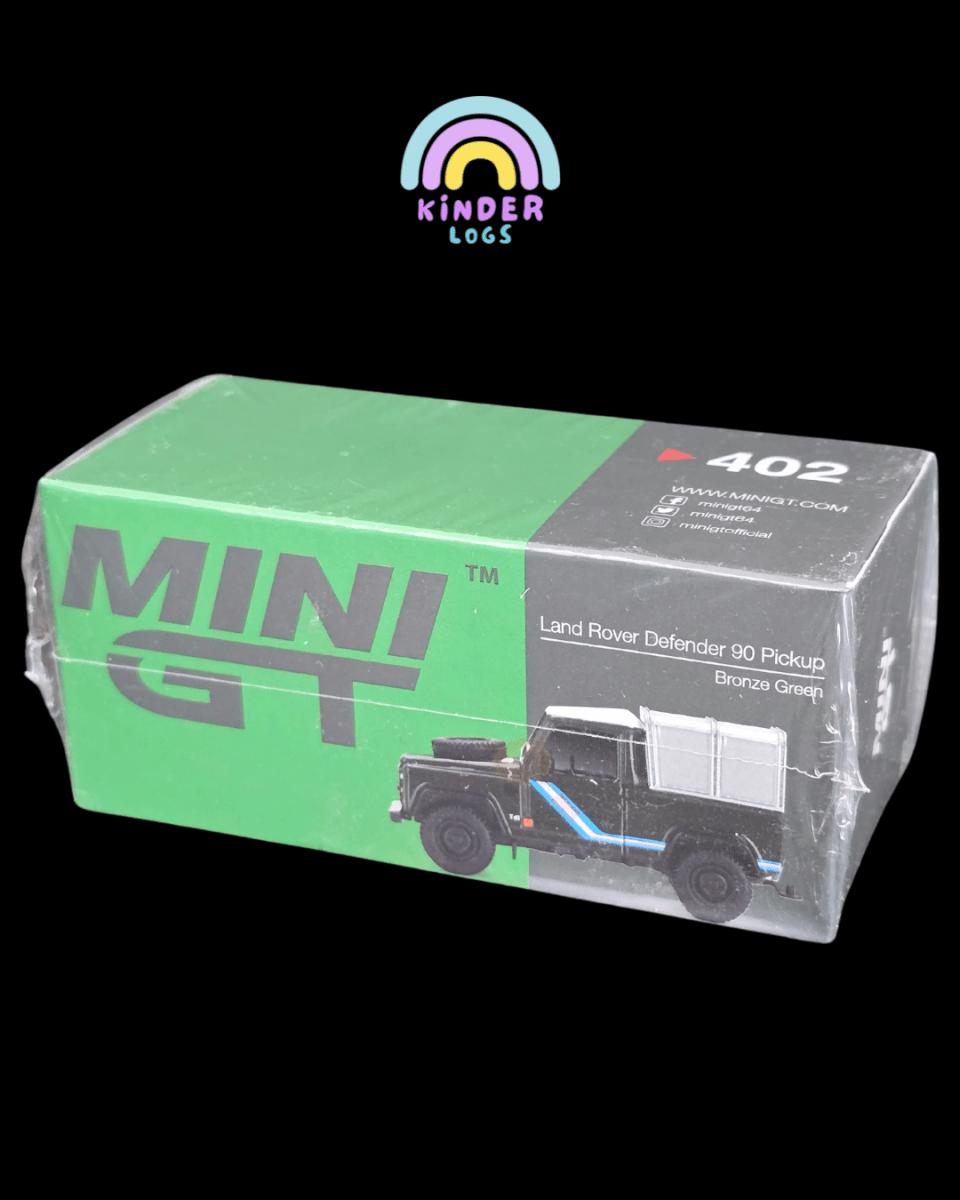 Mini GT Land Rover Defender 90 Pickup - Bronze Green (Sealed Box) - Kinder Logs