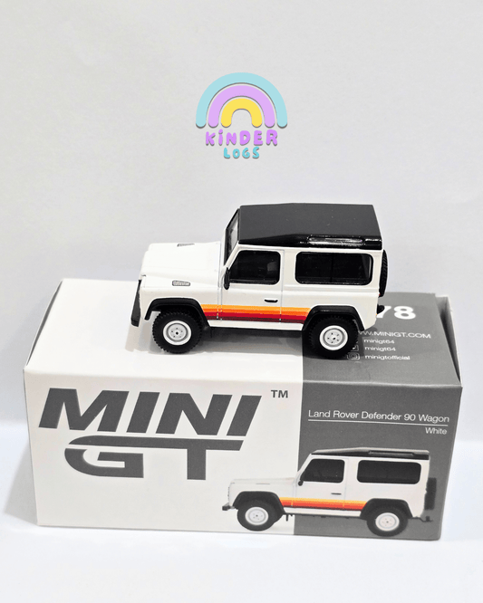 Mini GT Land Rover Defender 90 Wagon - RHD Version (Open Box) - Kinder Logs