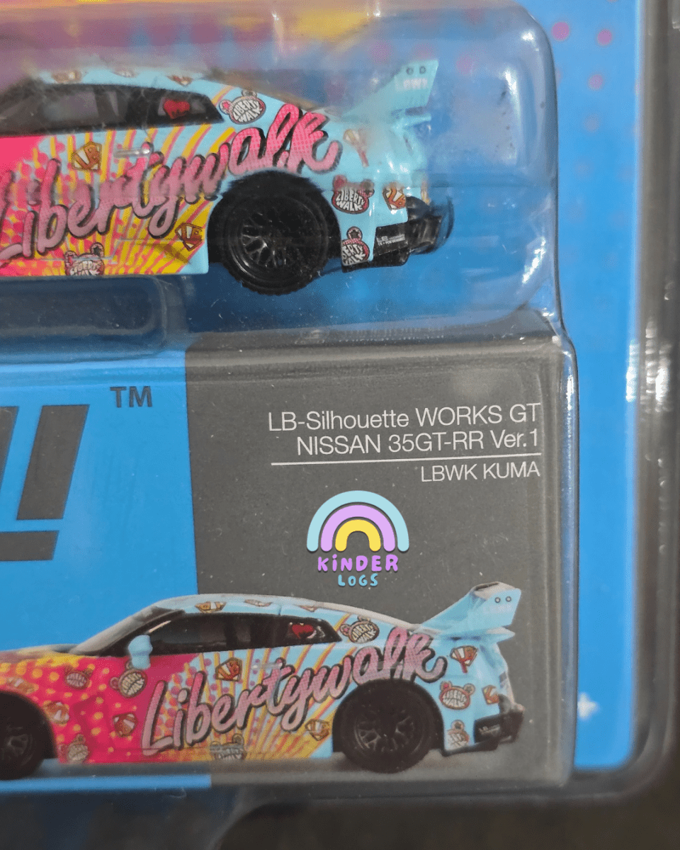 Mini GT LB - Silhouette Works GT Nissan 35GT - RR Ver.1 LBWK KUMA - Mijo Exclusives - Kinder Logs