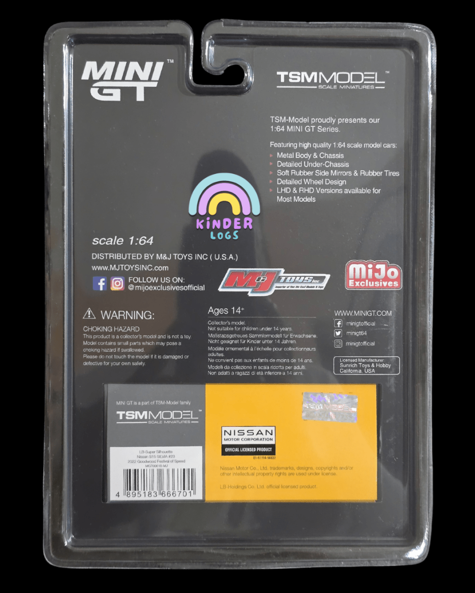 Mini GT LB - Super Silhouette Nissan S15 Silvia #23 - Mijo Exclusives - Kinder Logs