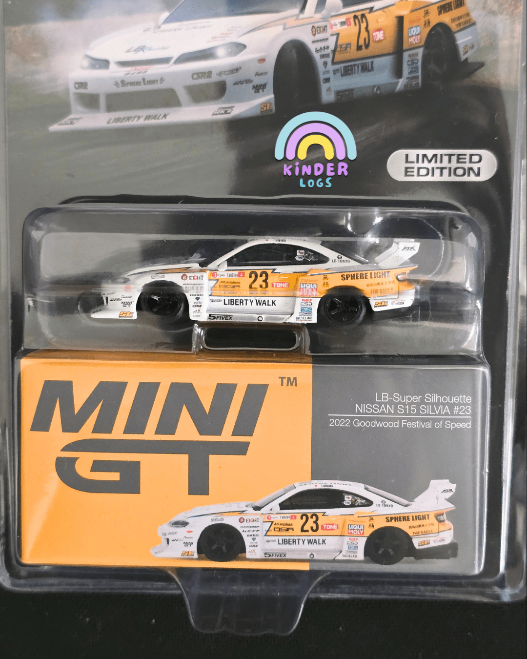 Mini GT LB - Super Silhouette Nissan S15 Silvia 23 - Mijo Exclusives - Kinder Logs