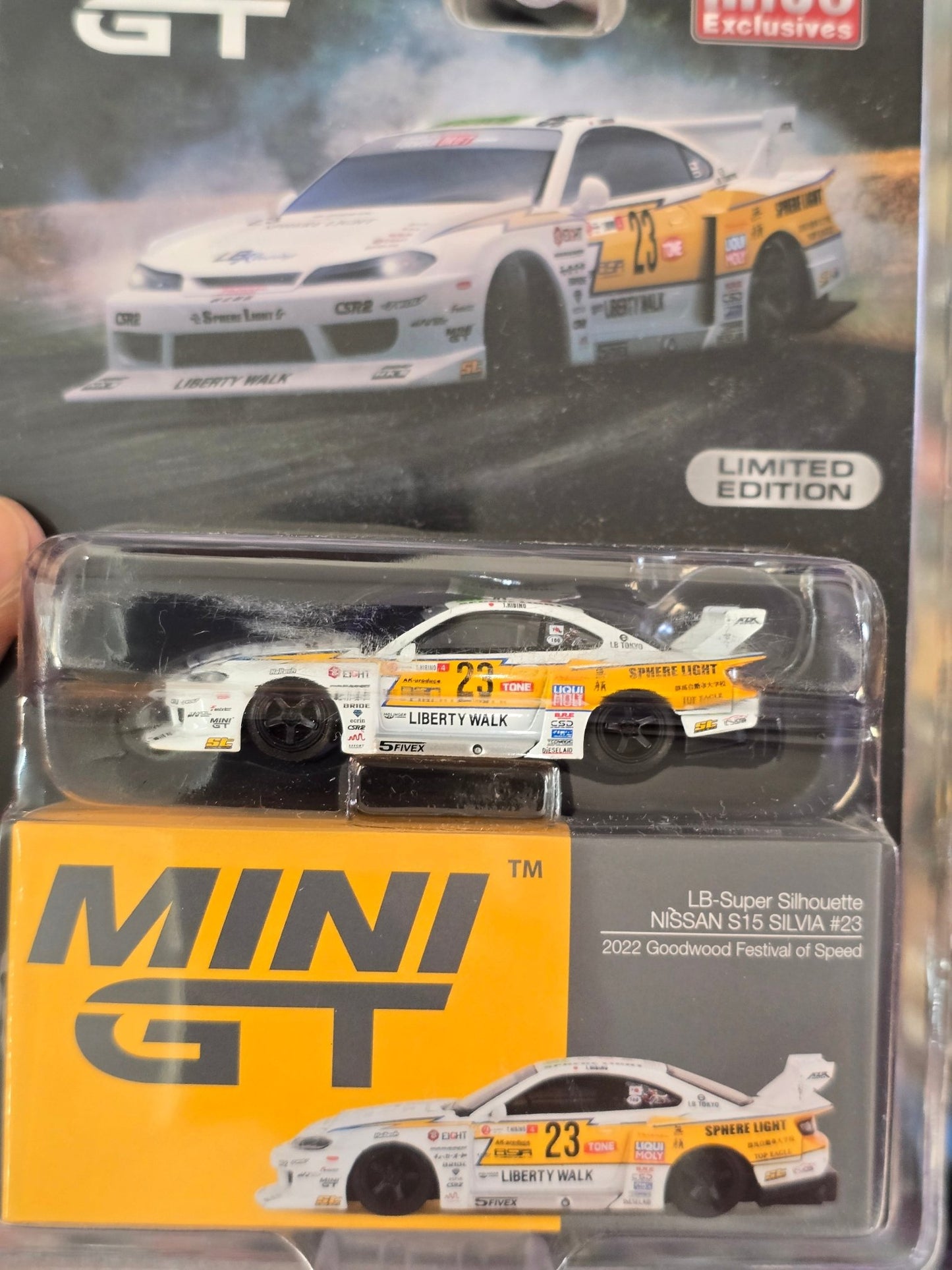 Mini GT LB - Super Silhouette Nissan S15 Silvia #23 - Mijo Exclusives - Kinder Logs