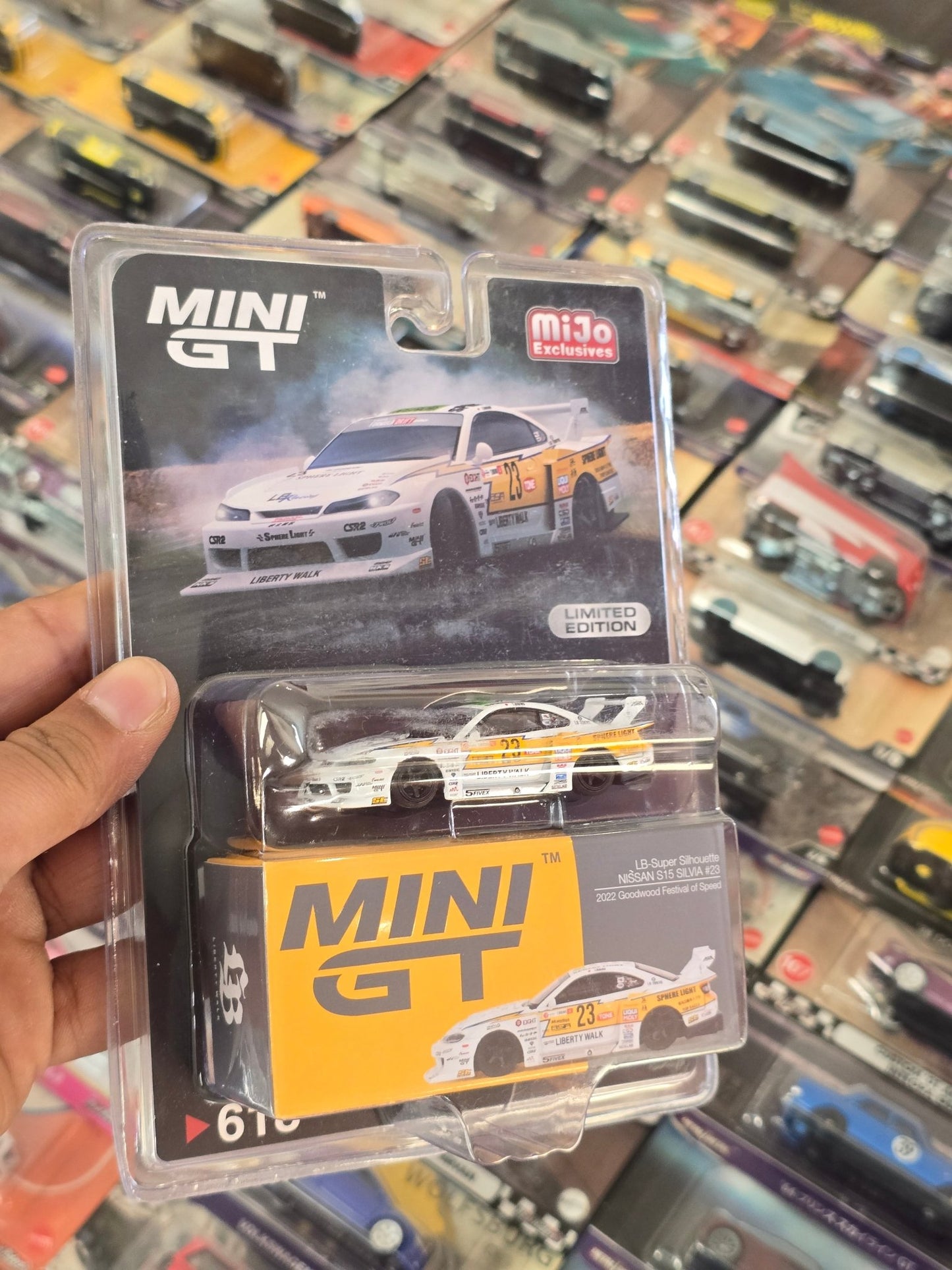 Mini GT LB - Super Silhouette Nissan S15 Silvia #23 - Mijo Exclusives - Kinder Logs