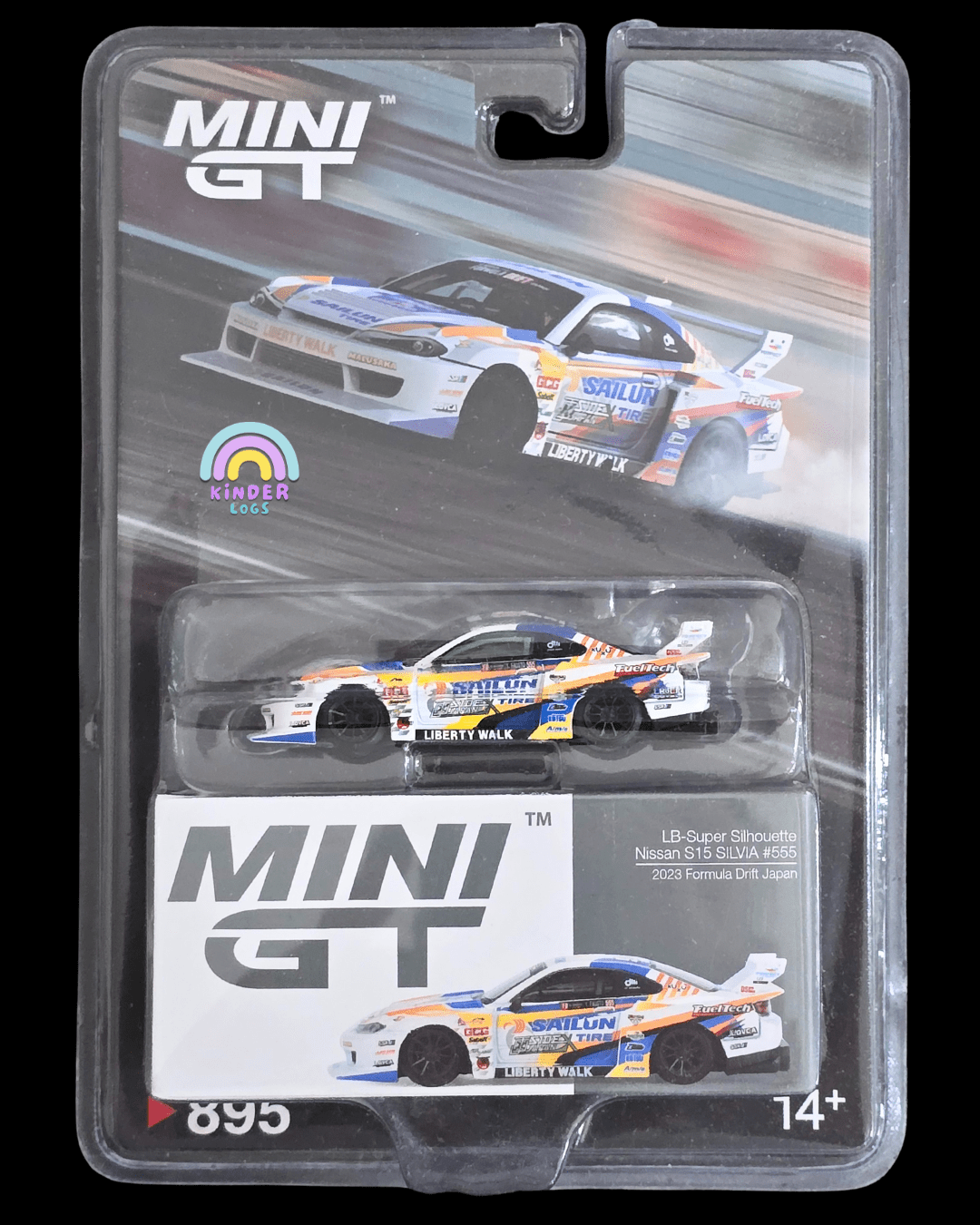 Mini GT LB - Super Silhouette Nissan S15 Silvia 555 - 2023 Formula Drift Japan - Kinder Logs