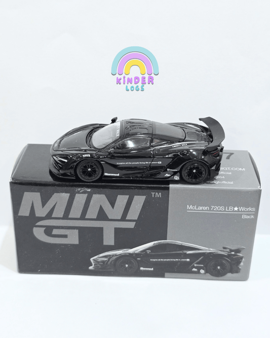 Mini GT McLaren 720S LB Works - Black (Open Box) - Kinder Logs
