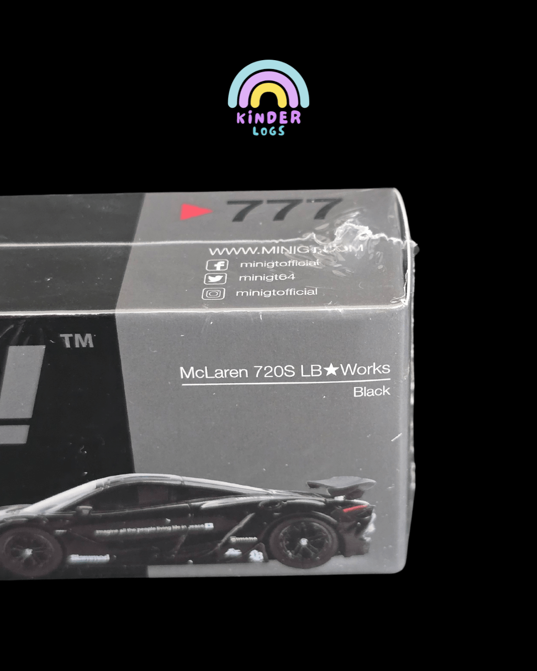 Mini GT McLaren 720S LB Works - Black (Sealed Box) - Kinder Logs