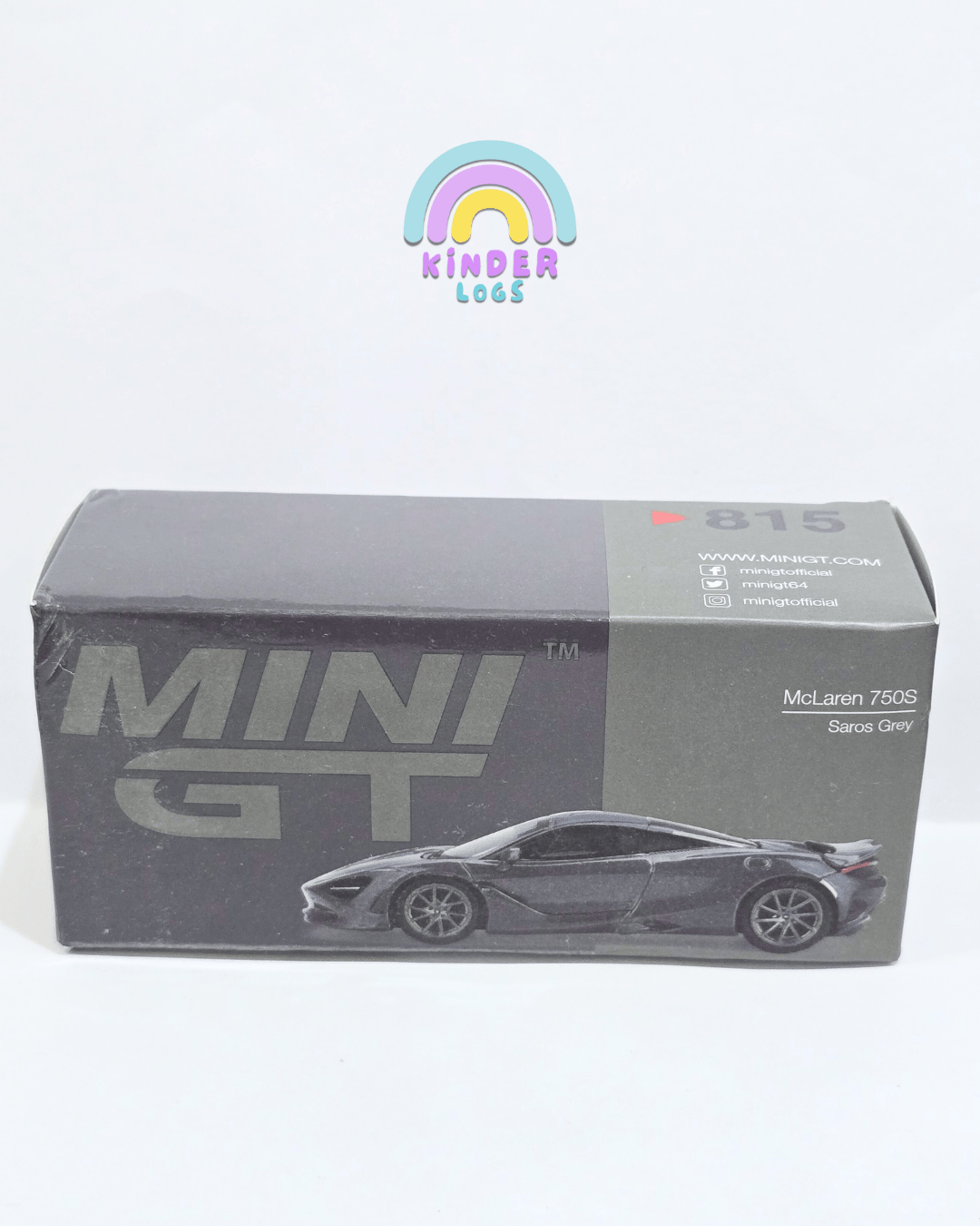 Mini GT McLaren 750S - Saros Grey (Open Box) - Kinder Logs