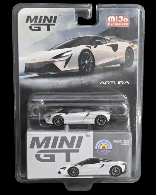 Mini GT McLaren Artura - Ice Silver - Mijo Exclusives - Kinder Logs