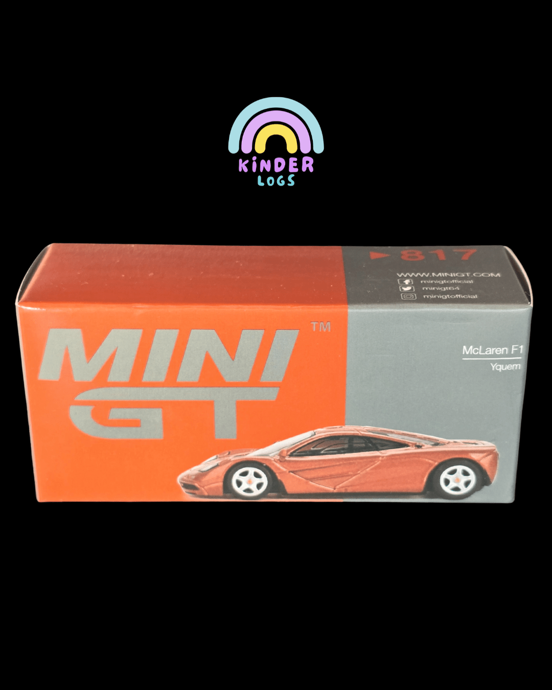 Mini GT McLaren F1 - Yquem (Open Box) - Kinder Logs