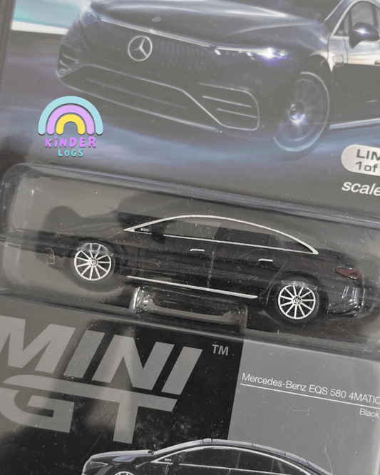 Mini GT Mercedes - Benz EQS 580 4MATIC (Black) - Mijo Exclusives - Kinder Logs