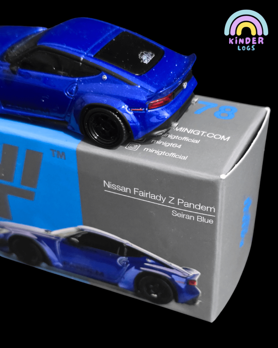 Mini GT Nissan Fairlady Z Pandem - Seiran Blue (Open Box) - Kinder Logs