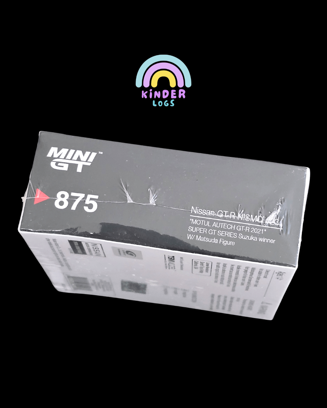 Mini GT Nissan GT - R NISMO 23 - Motul Autech GT - R 2021 (Winner With Figure) - Kinder Logs