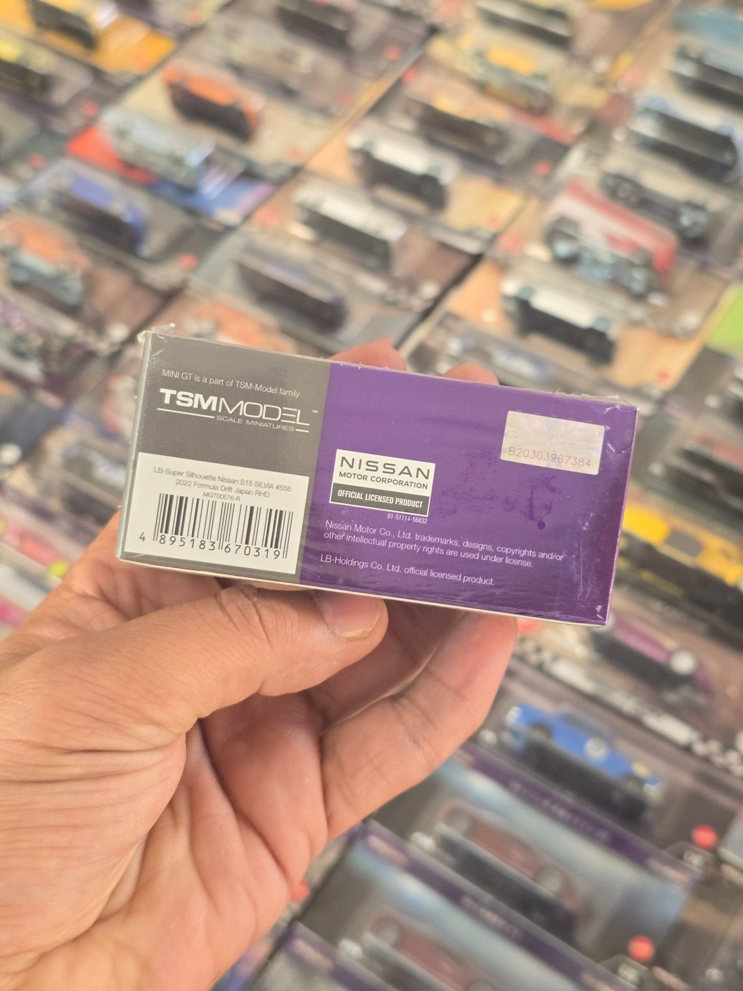 Mini GT Nissan Silvia S15 LB - Super Silhouette #555 - 2022 Formula Drift Japan - Kinder Logs