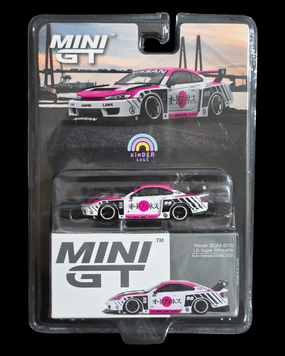 Mini GT Nissan Silvia S15 LB - Super Silhouette - Auto Finesse SEMA 2023 - Kinder Logs