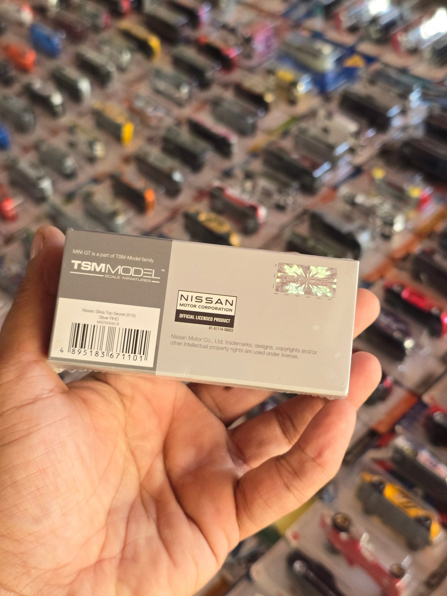 Mini GT Nissan Silvia Top Secret (Silver) - Sealed Box - Kinder Logs