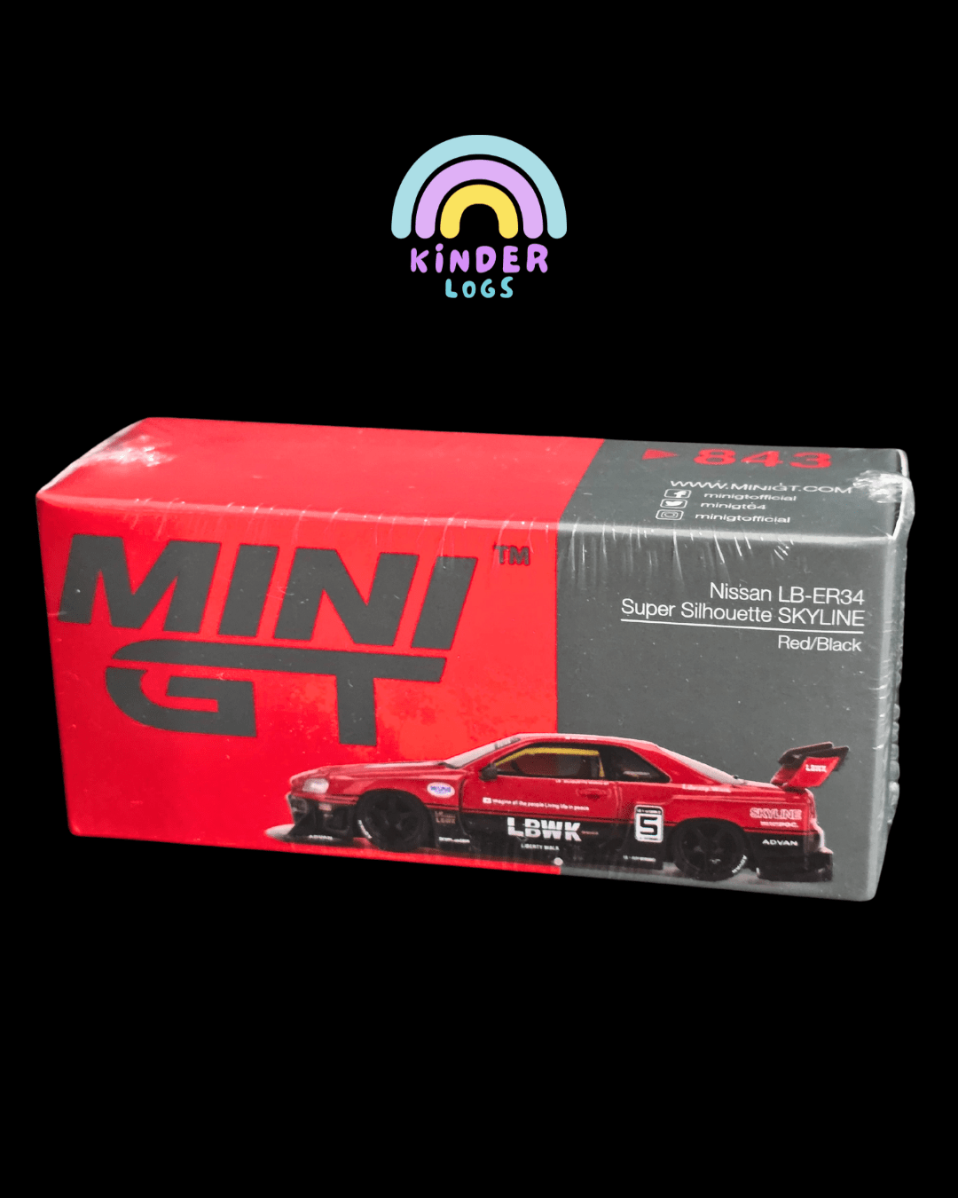 Mini GT Nissan Skyline LB - ER34 Super Silhouette LBWK (Sealed Box) - Kinder Logs