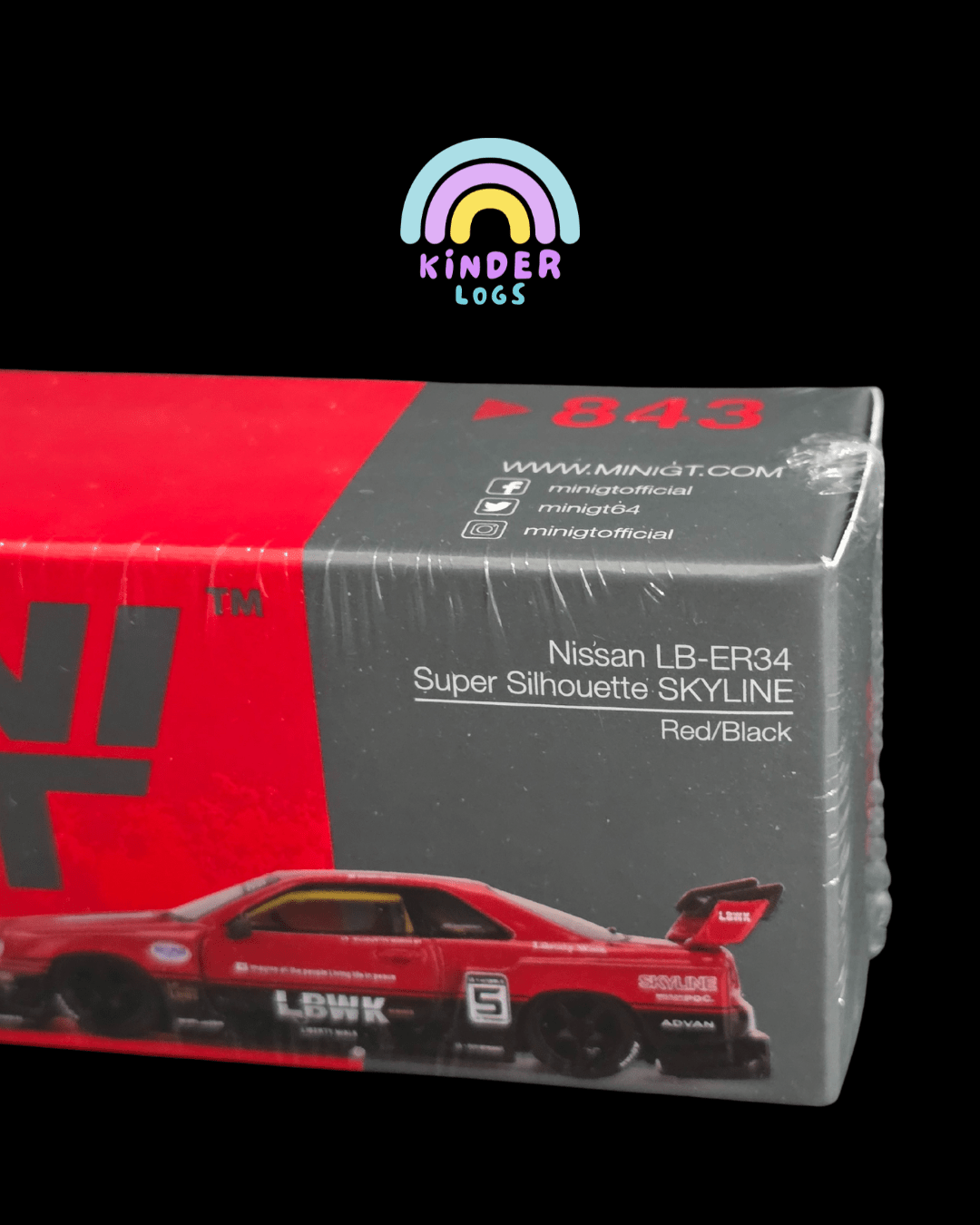 Mini GT Nissan Skyline LB - ER34 Super Silhouette LBWK (Sealed Box) - Kinder Logs