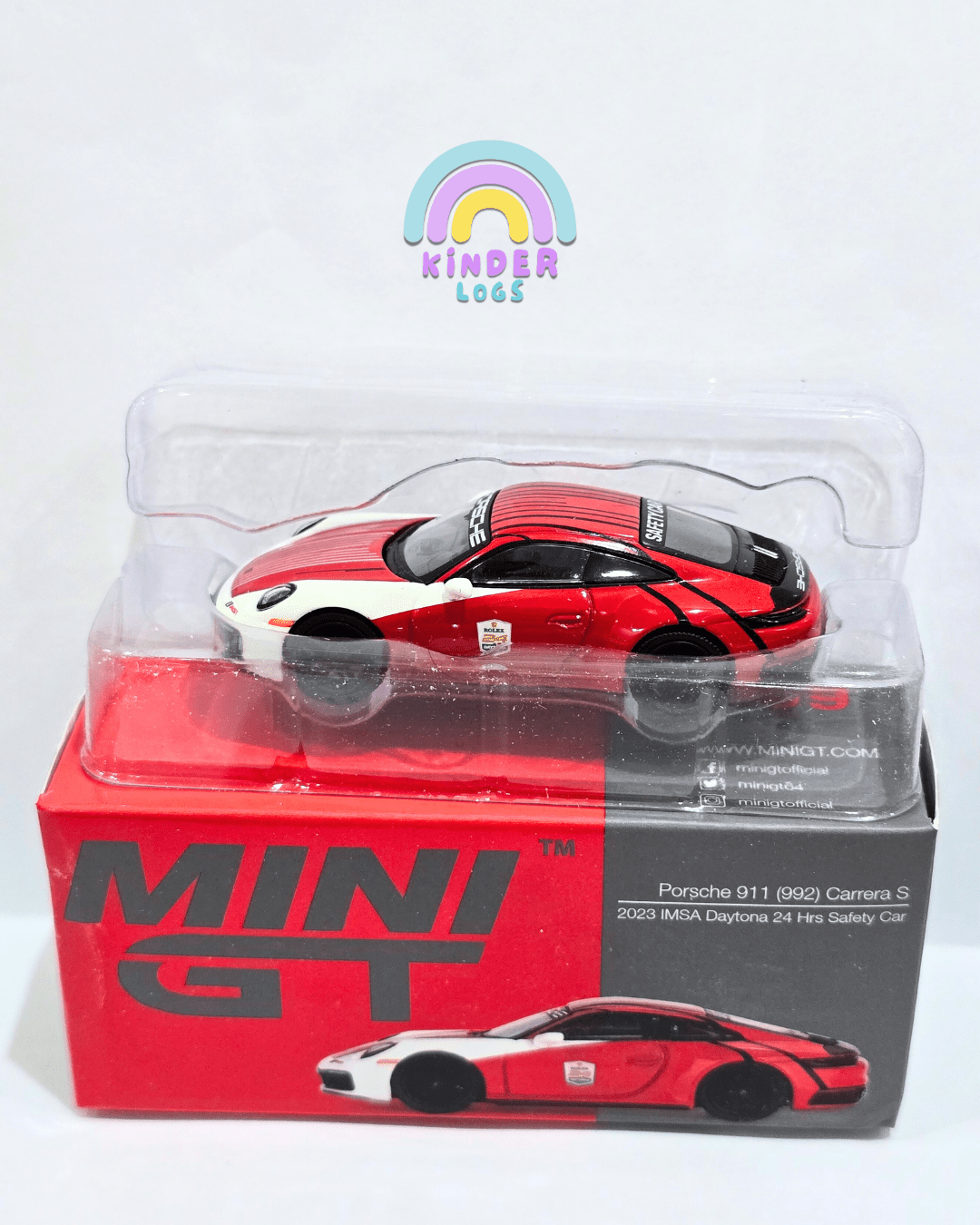 Mini GT Porsche 911 (992) Carrera S (Open Box) - Kinder Logs