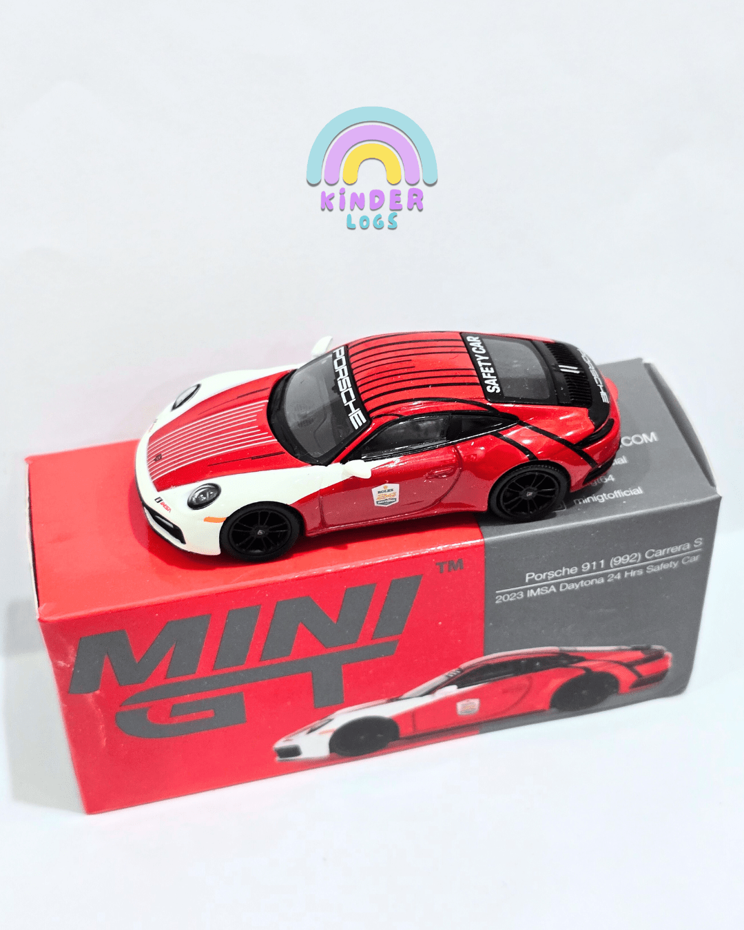 Mini GT Porsche 911 (992) Carrera S (Open Box) - Kinder Logs
