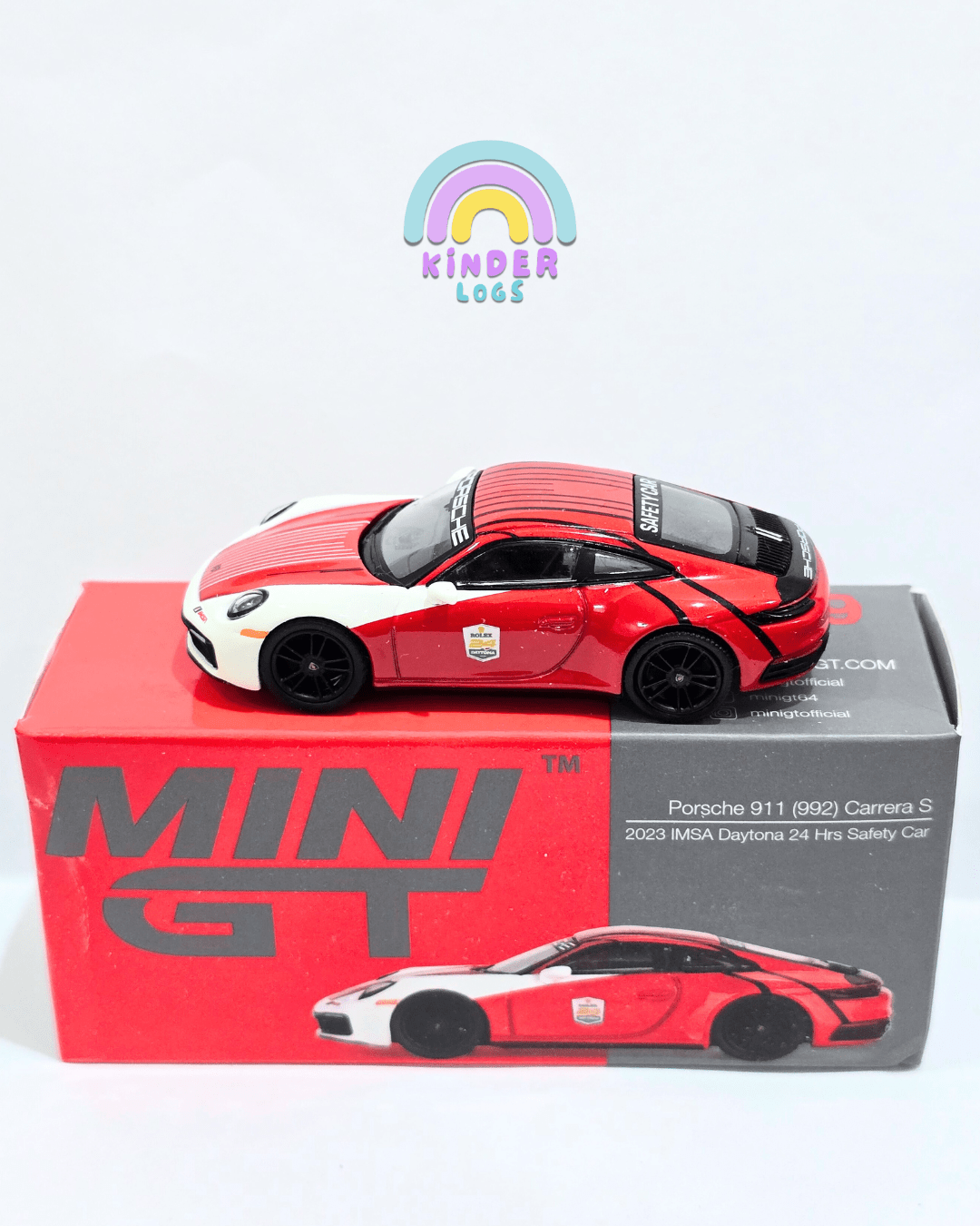Mini GT Porsche 911 (992) Carrera S (Open Box) - Kinder Logs