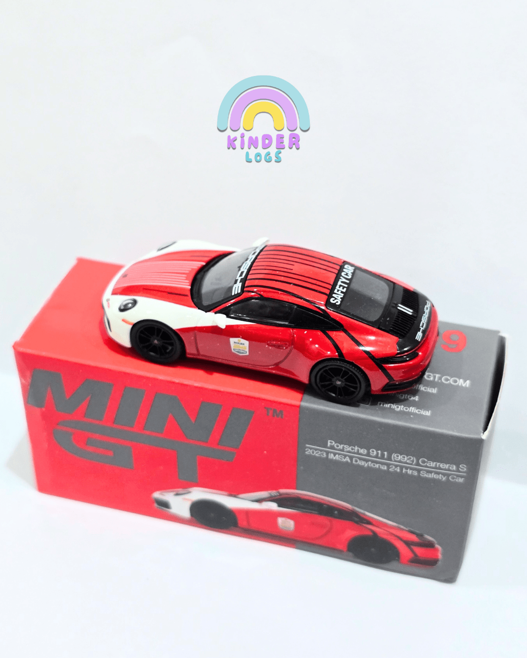 Mini GT Porsche 911 (992) Carrera S (Open Box) - Kinder Logs