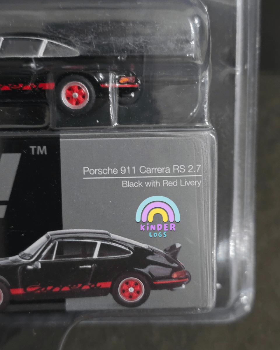 Mini GT Porsche 911 Carrera RS 2.7 - Black - Mijo Exclusives - Kinder Logs