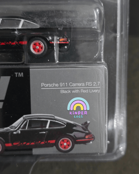 Mini GT Porsche 911 Carrera RS 2.7 - Black - Mijo Exclusives - Kinder Logs