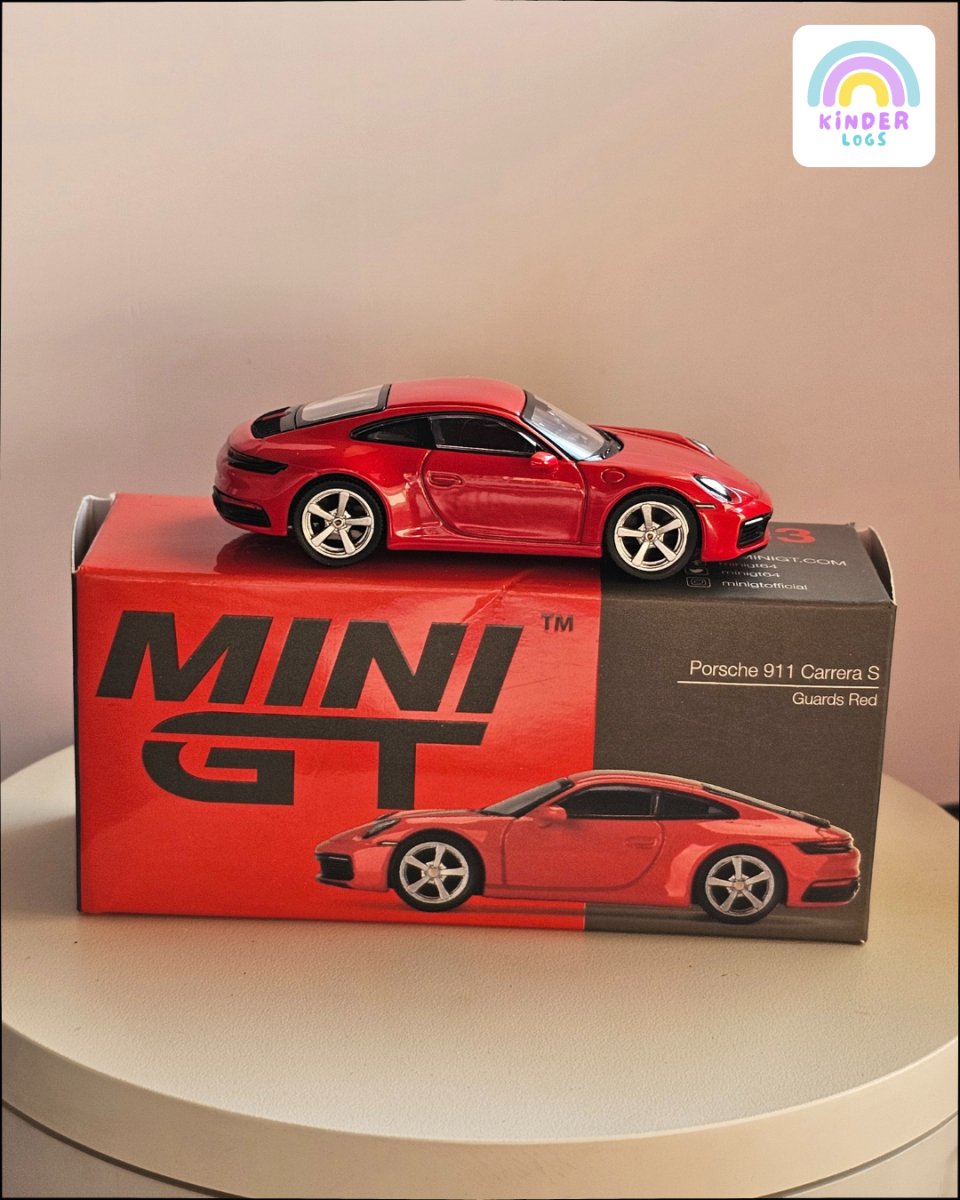 Mini GT Porsche 911 Carrera S Guards Red (Uncarded) - Kinder Logs
