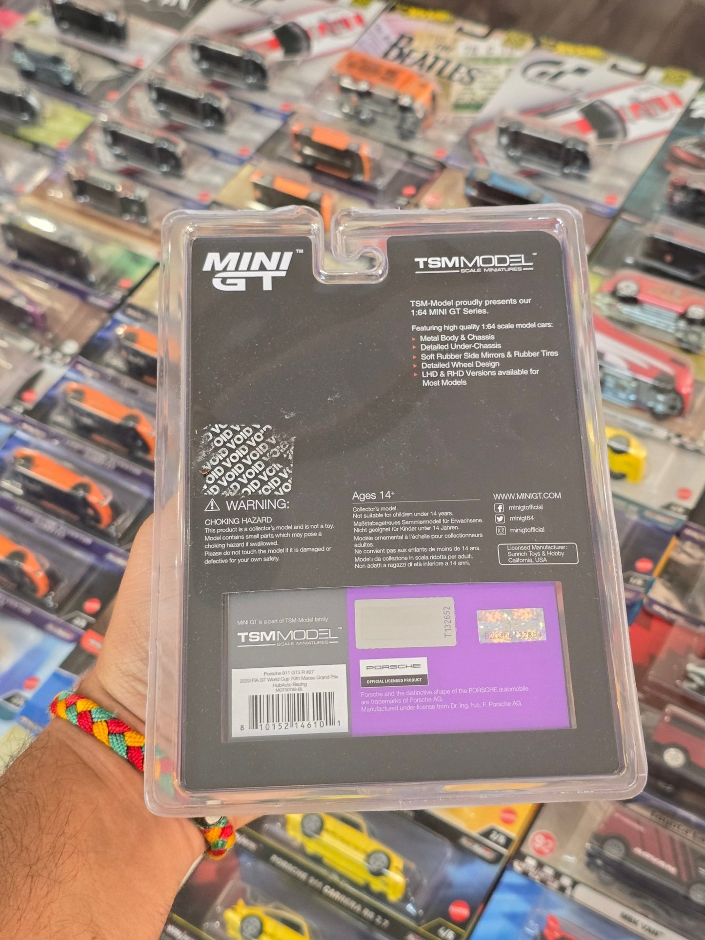 Mini GT Porsche 911 GT3 R 27 - 2023 FIA GT World Cup - Kinder Logs