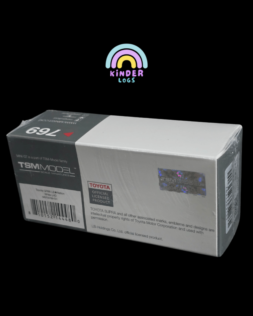 Mini GT Toyota GR86 LB Nation - White (Sealed Box) - Kinder Logs
