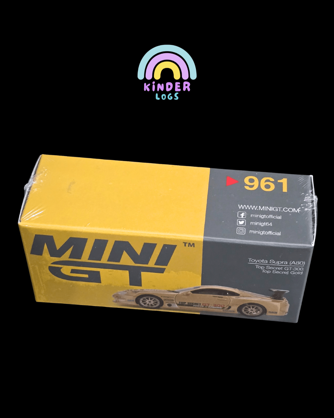 Mini GT Toyota Supra (A80) - Top Secret GT - 300 (Gold) - Kinder Logs