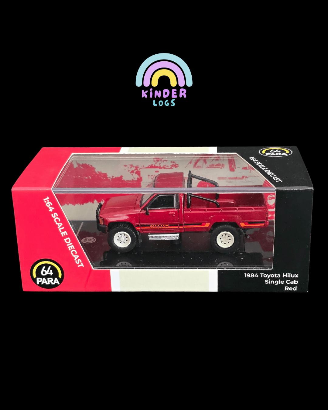 Para64 1984 Toyota Hilux Single Cab (Red) - Kinder Logs