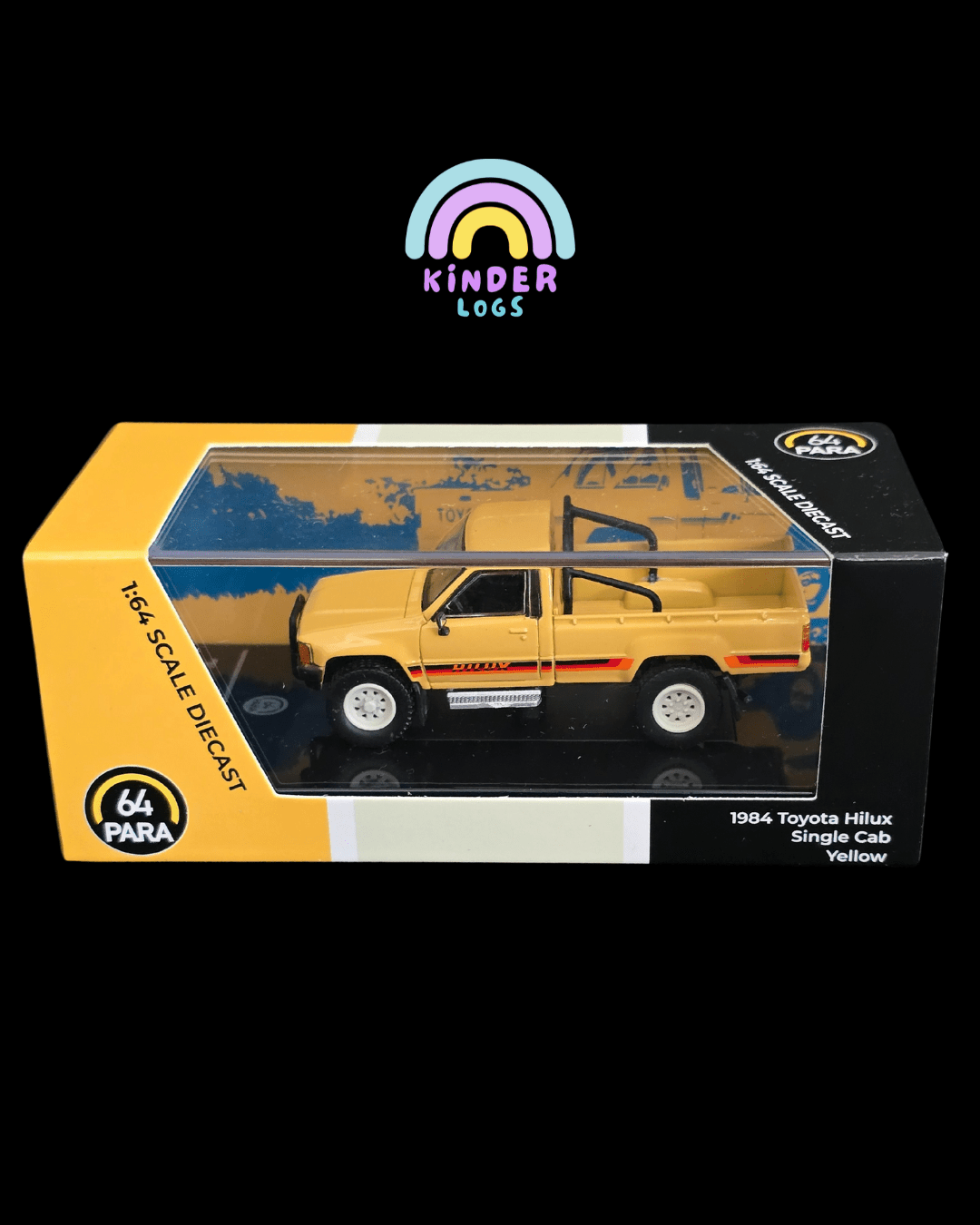 Para64 1984 Toyota Hilux Single Cab (Yellow) - Kinder Logs