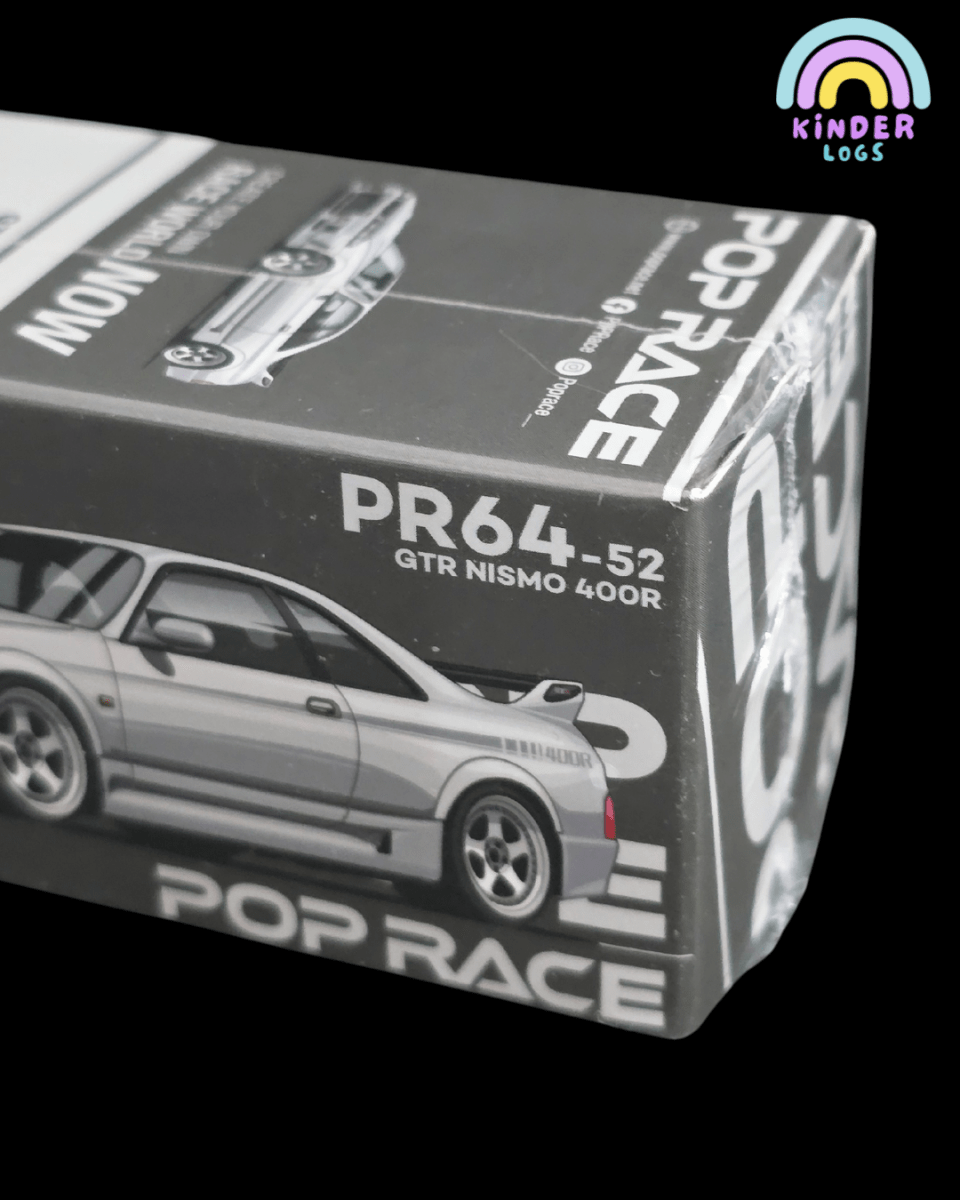 Pop Race Nissan Skyline GT - R R33 Nismo 400R (Grey) - Sealed Box - Kinder Logs