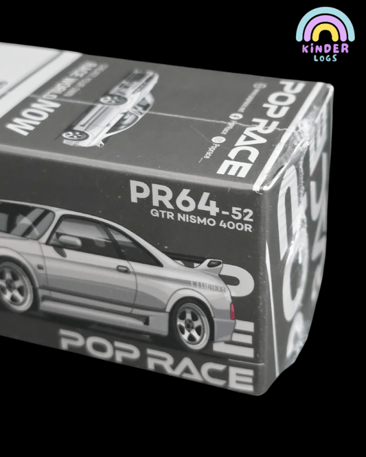 Pop Race Nissan Skyline GT - R R33 Nismo 400R (Grey) - Sealed Box - Kinder Logs