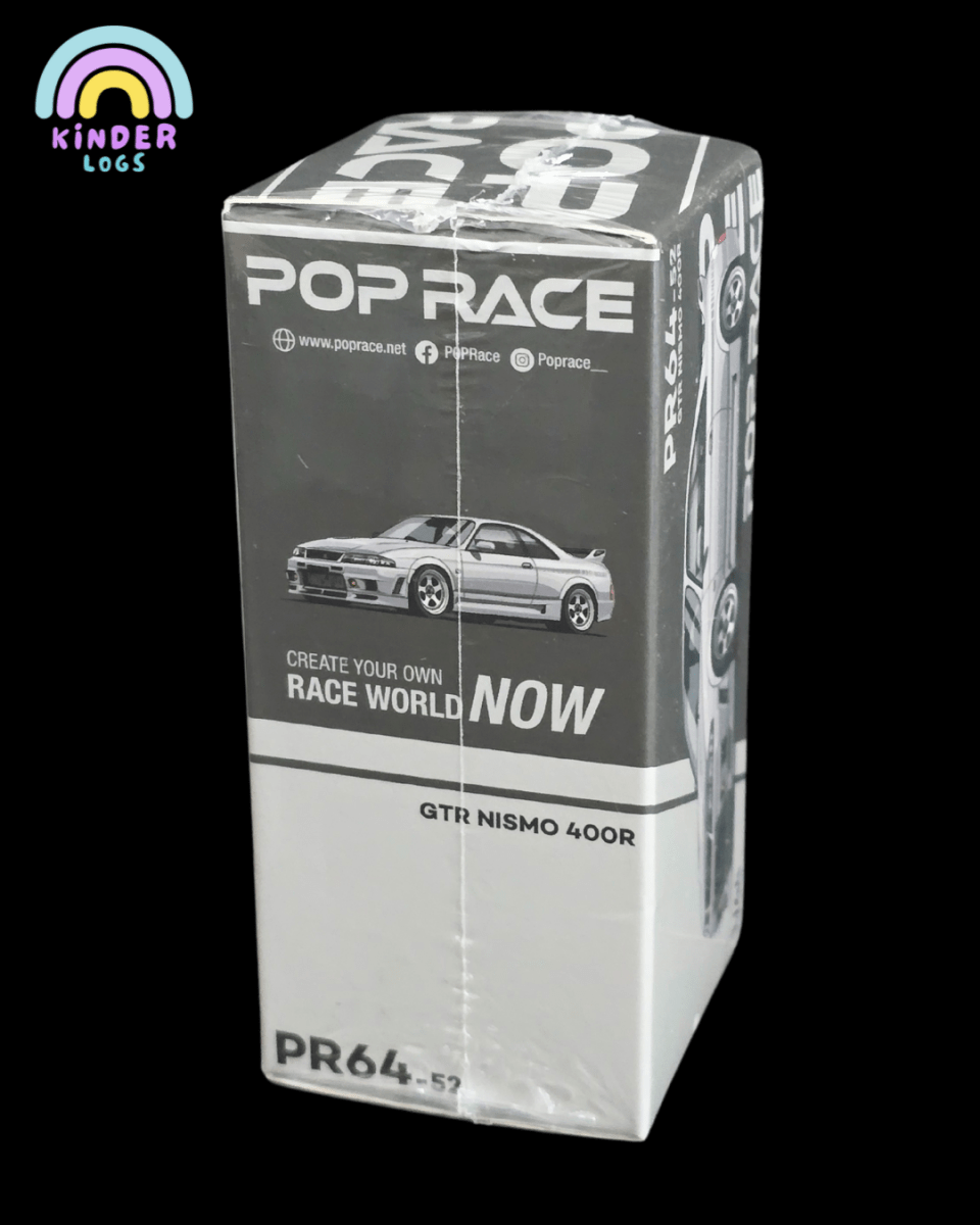 Pop Race Nissan Skyline GT - R R33 Nismo 400R (Grey) - Sealed Box - Kinder Logs