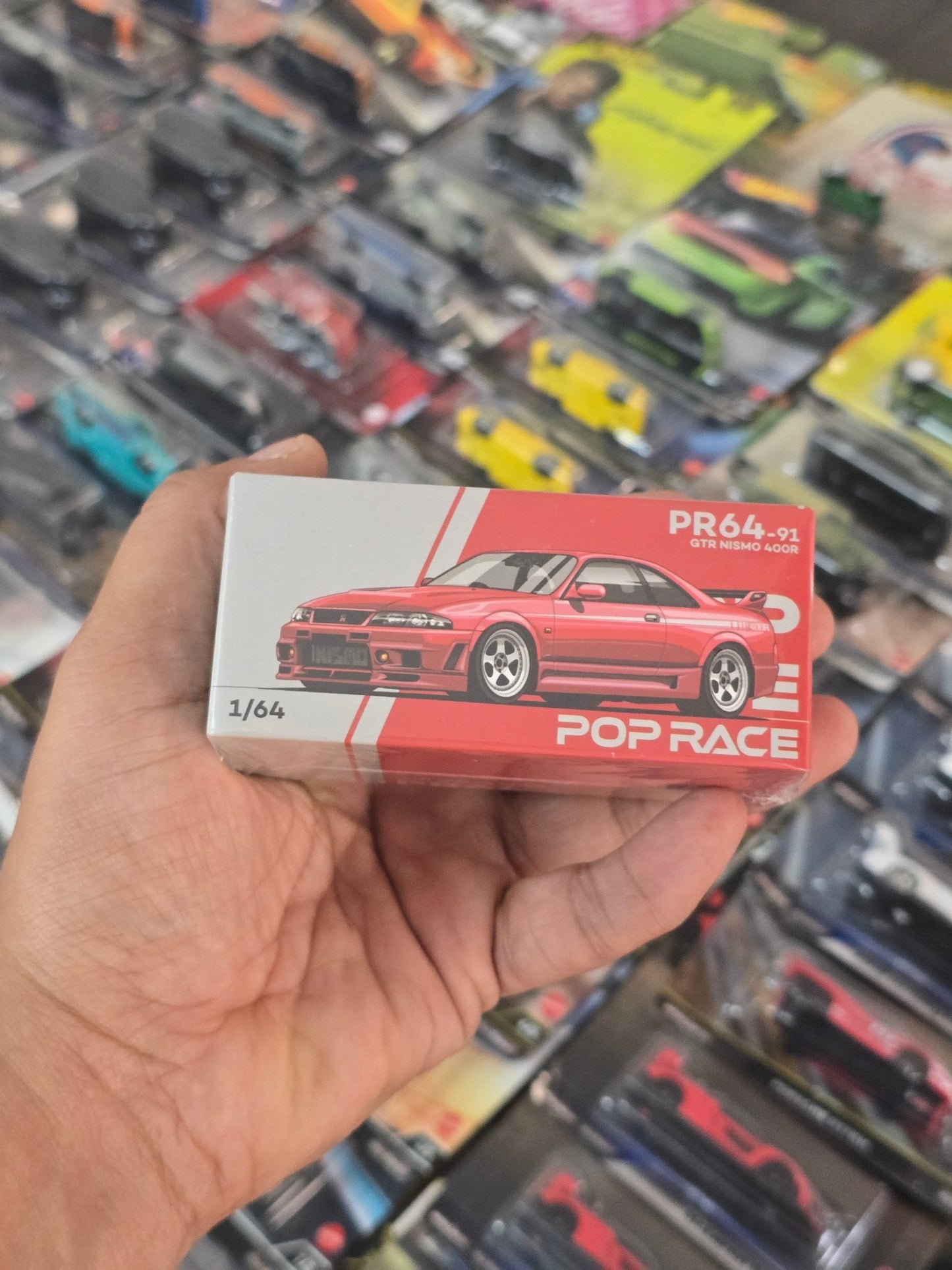 Pop Race Nissan Skyline GT - R R33 Nismo 400R (Red) - Sealed Box - Kinder Logs