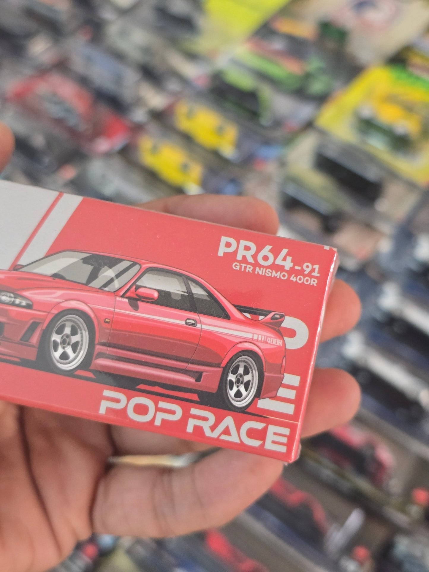 Pop Race Nissan Skyline GT - R R33 Nismo 400R (Red) - Sealed Box - Kinder Logs