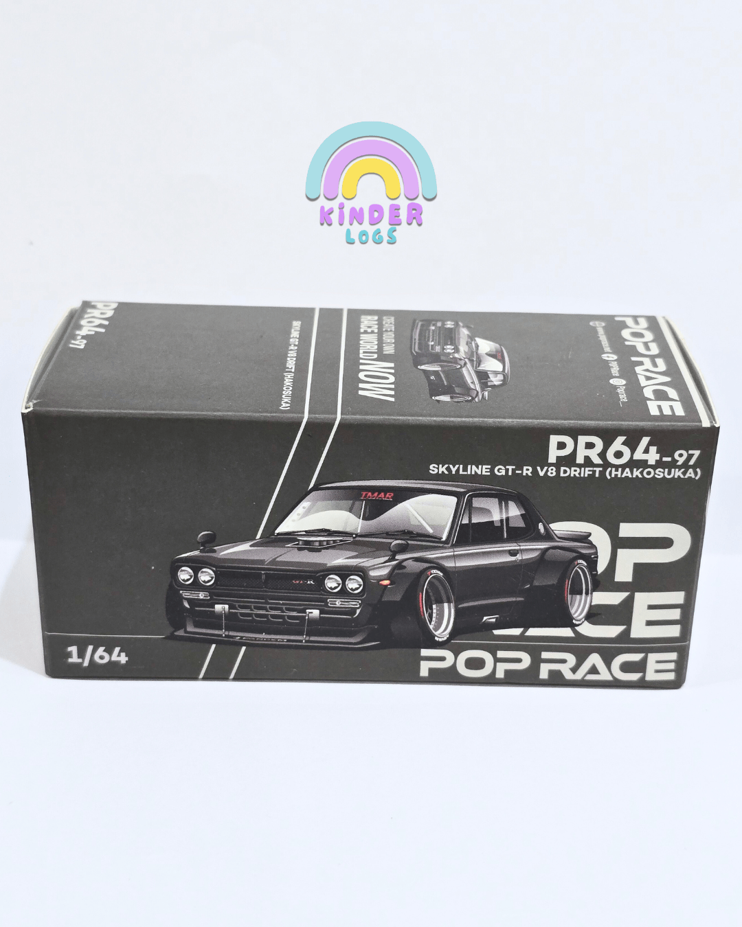 Pop Race Nissan Skyline GT - R V8 Drift Hakosuka (Open Box) - Kinder Logs