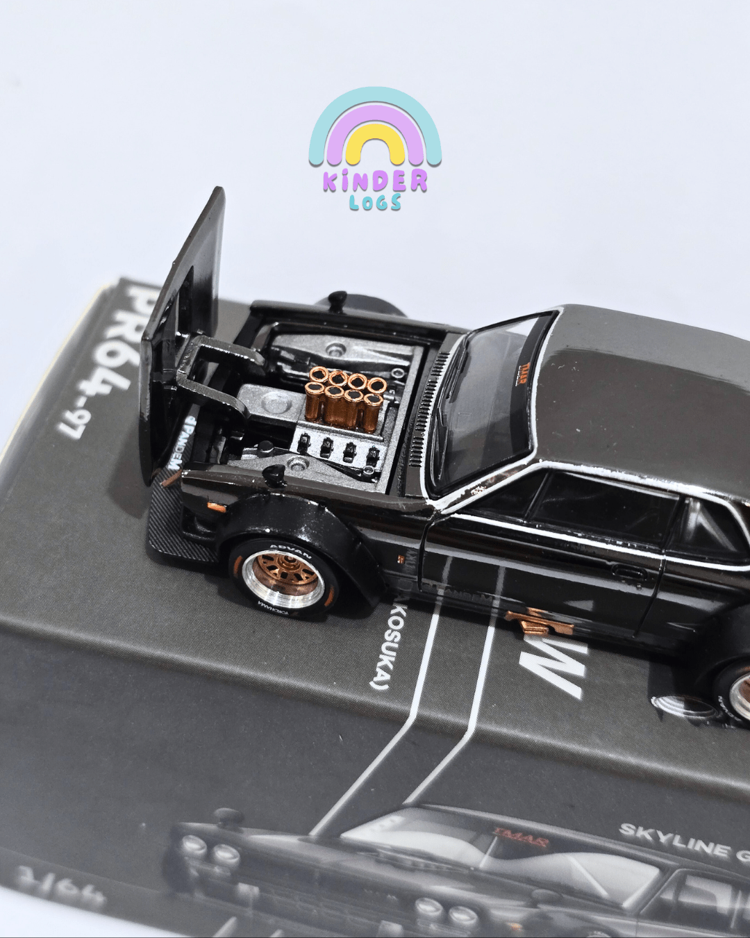 Pop Race Nissan Skyline GT - R V8 Drift Hakosuka (Open Box) - Kinder Logs