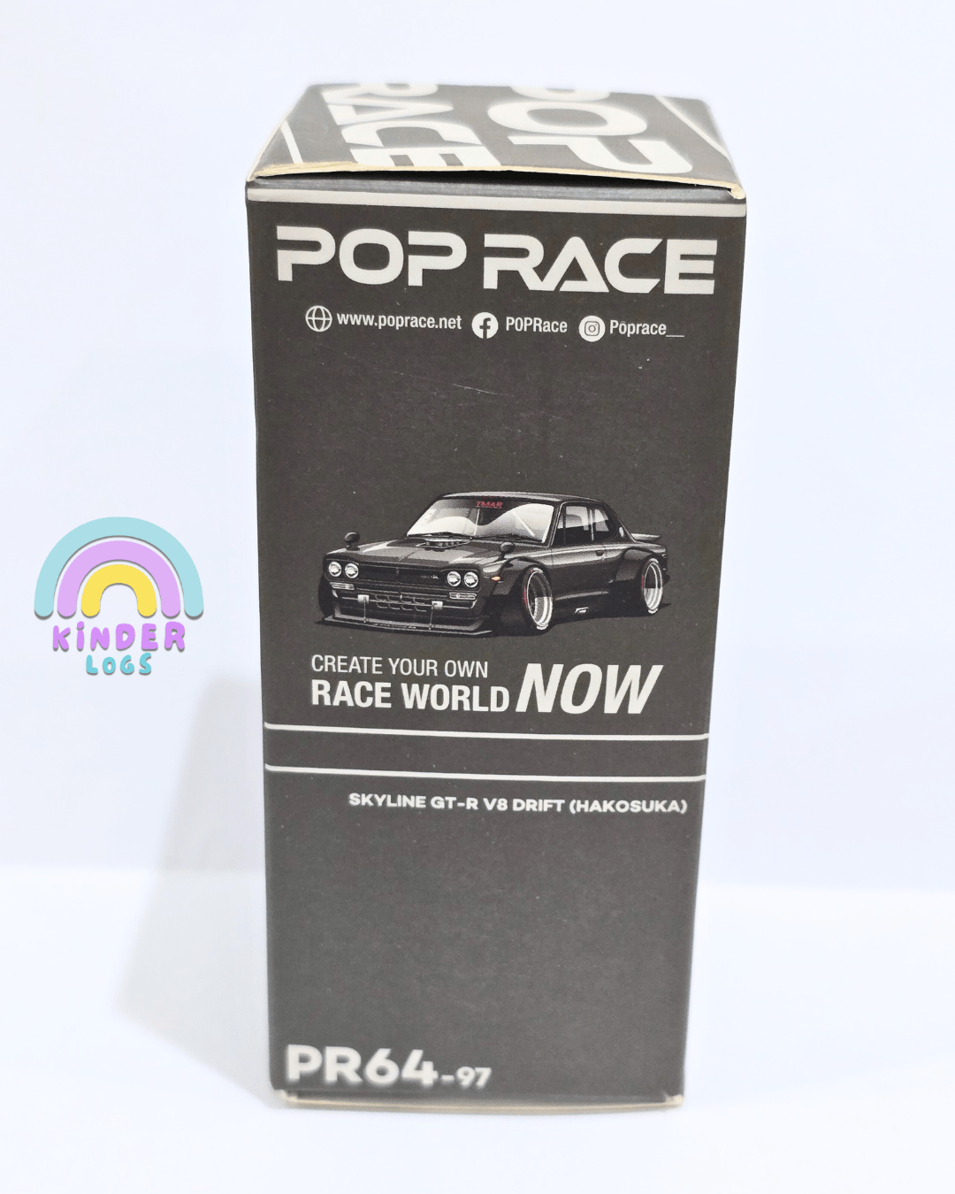 Pop Race Nissan Skyline GT - R V8 Drift Hakosuka (Open Box) - Kinder Logs