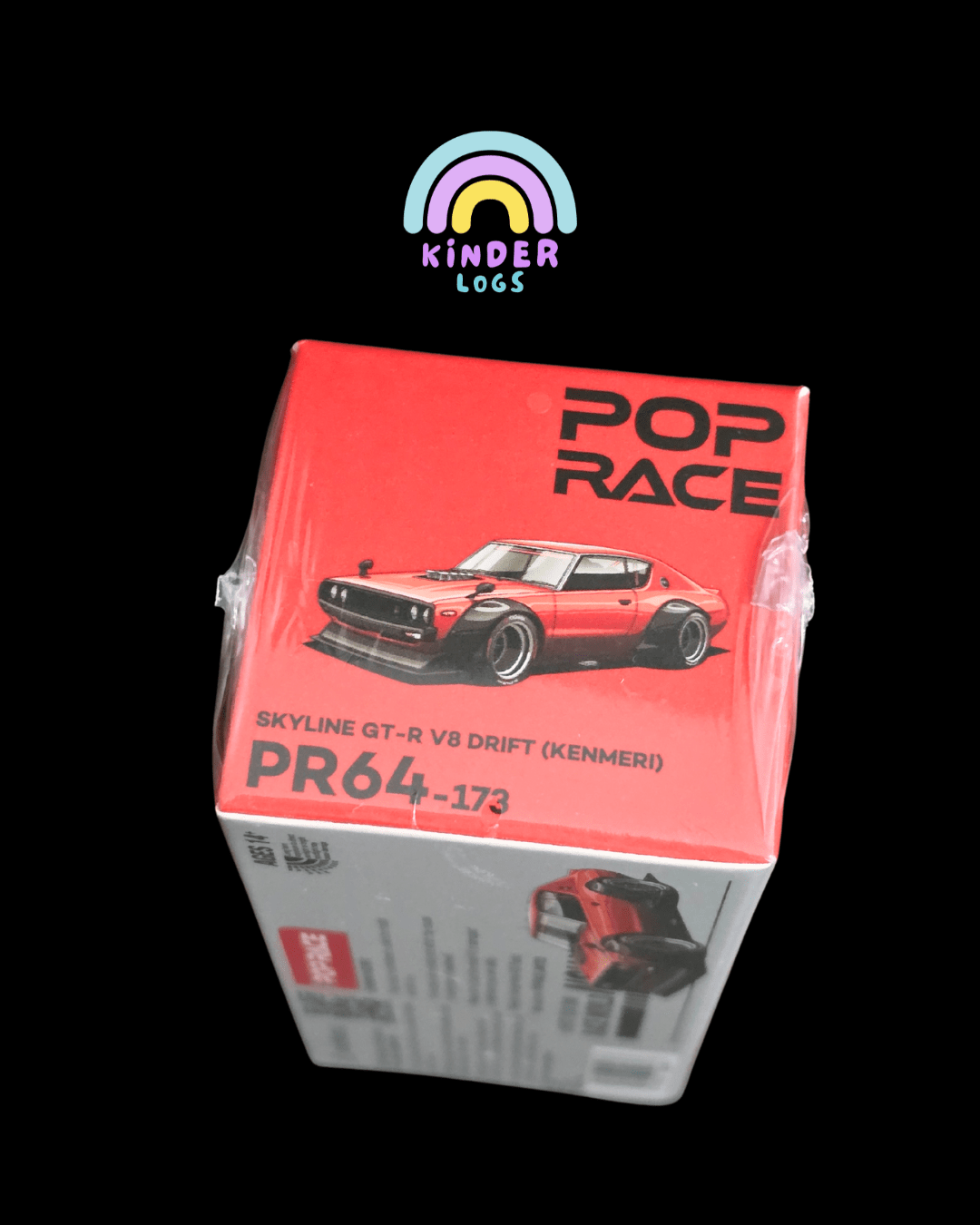 Pop Race Nissan Skyline GT - R V8 Drift KENMERI (PR64 - 173) - Kinder Logs