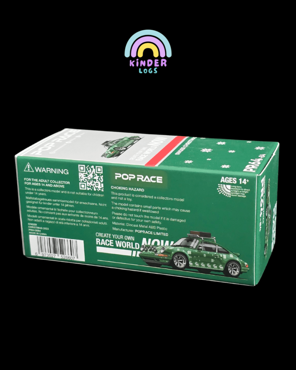 Pop Race Porsche 911 Singer Christmas Edition (Open Box) - Kinder Logs