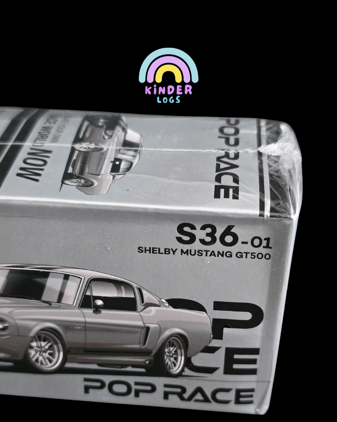 Pop Race XCARTOYS Shelby Ford Mustang GT500 (S36 - 01) - Sealed Box - Kinder Logs