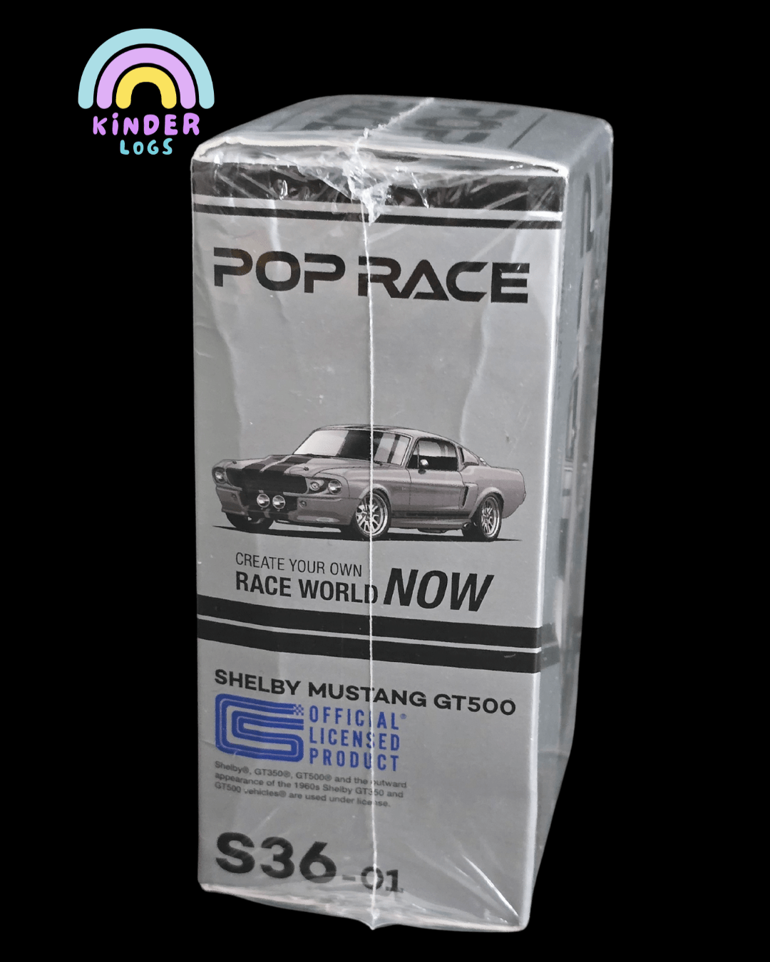 Pop Race XCARTOYS Shelby Ford Mustang GT500 (S36 - 01) - Sealed Box - Kinder Logs