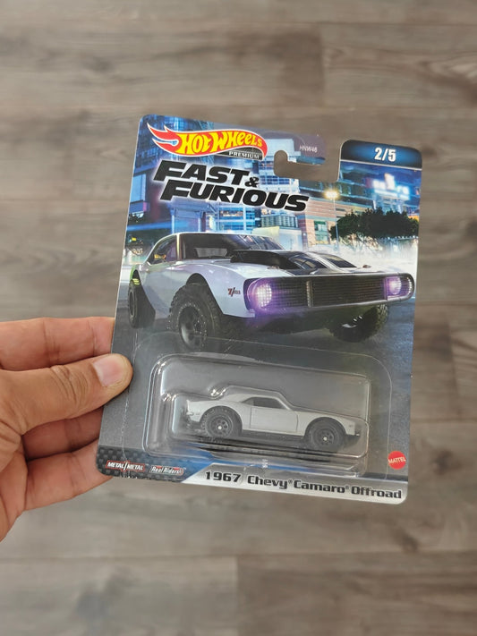 Premium Hot Wheels 1967 Chevy Camaro Offroad - Fast & Furious (Imported) - Kinder Logs