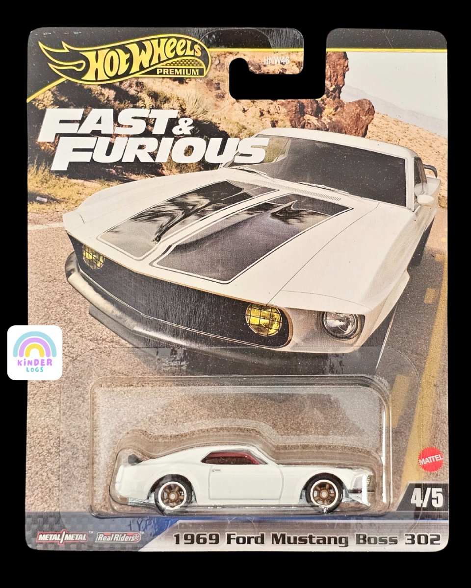 Premium Hot Wheels 1969 Ford Mustang Boss 302 - Fast & Furious - Kinder Logs